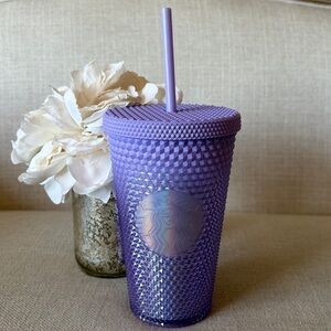 Starbucks 16 oz 2023 Purple Ombré Studded Grande Cold Cup Tumbler with Straw